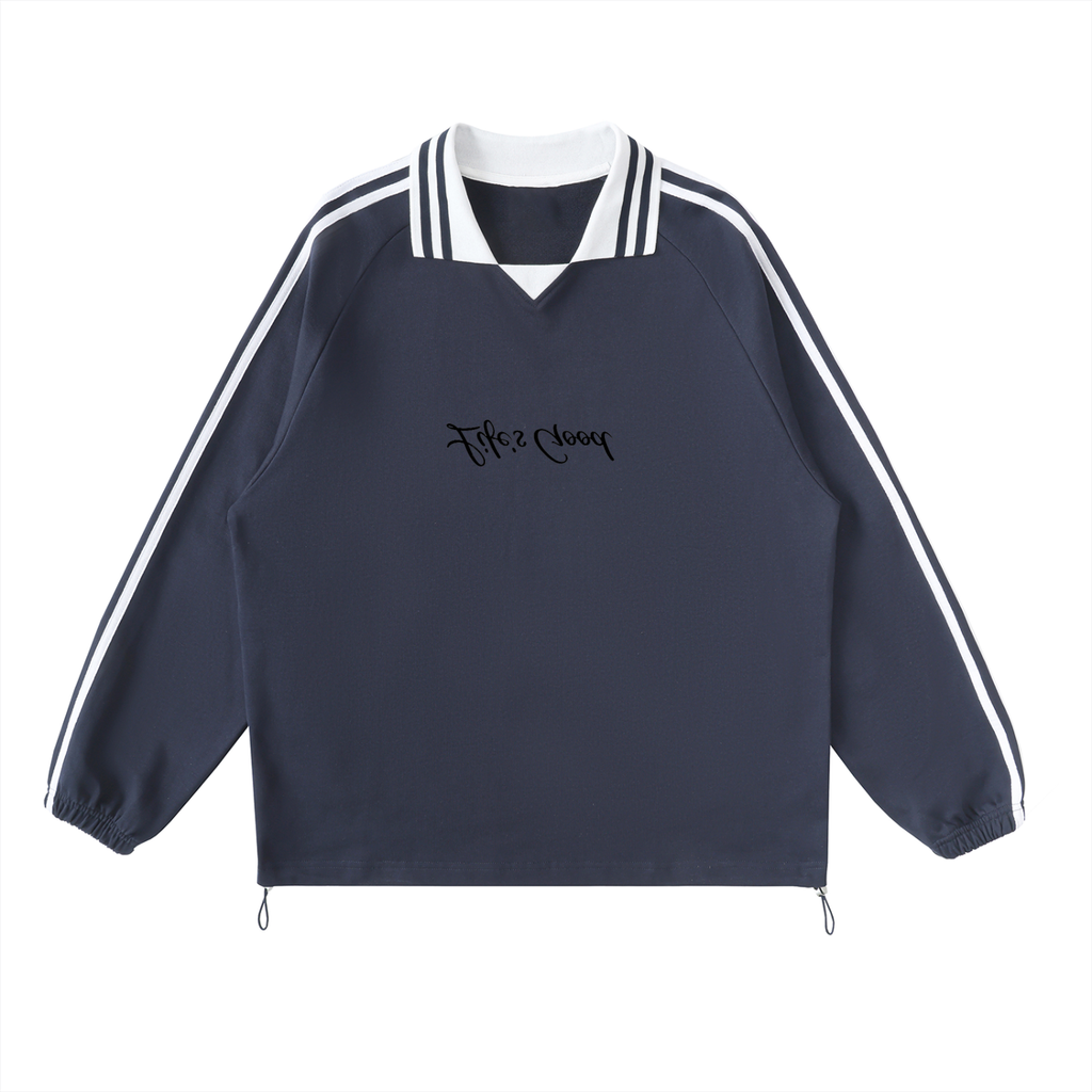 Upside Down 'Life's Good' Collar Sweatshirt