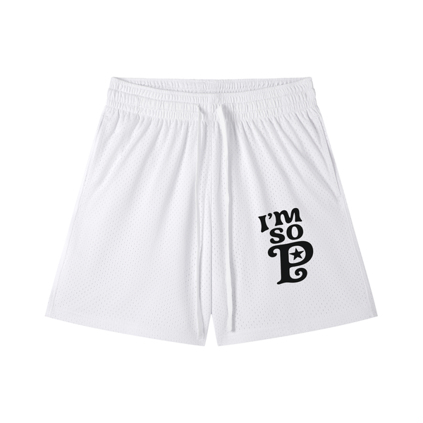 Mesh Drawstring Shorts