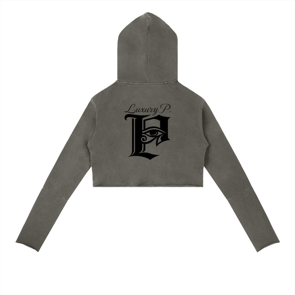 Vintage Washed Raw Edge Hoodie