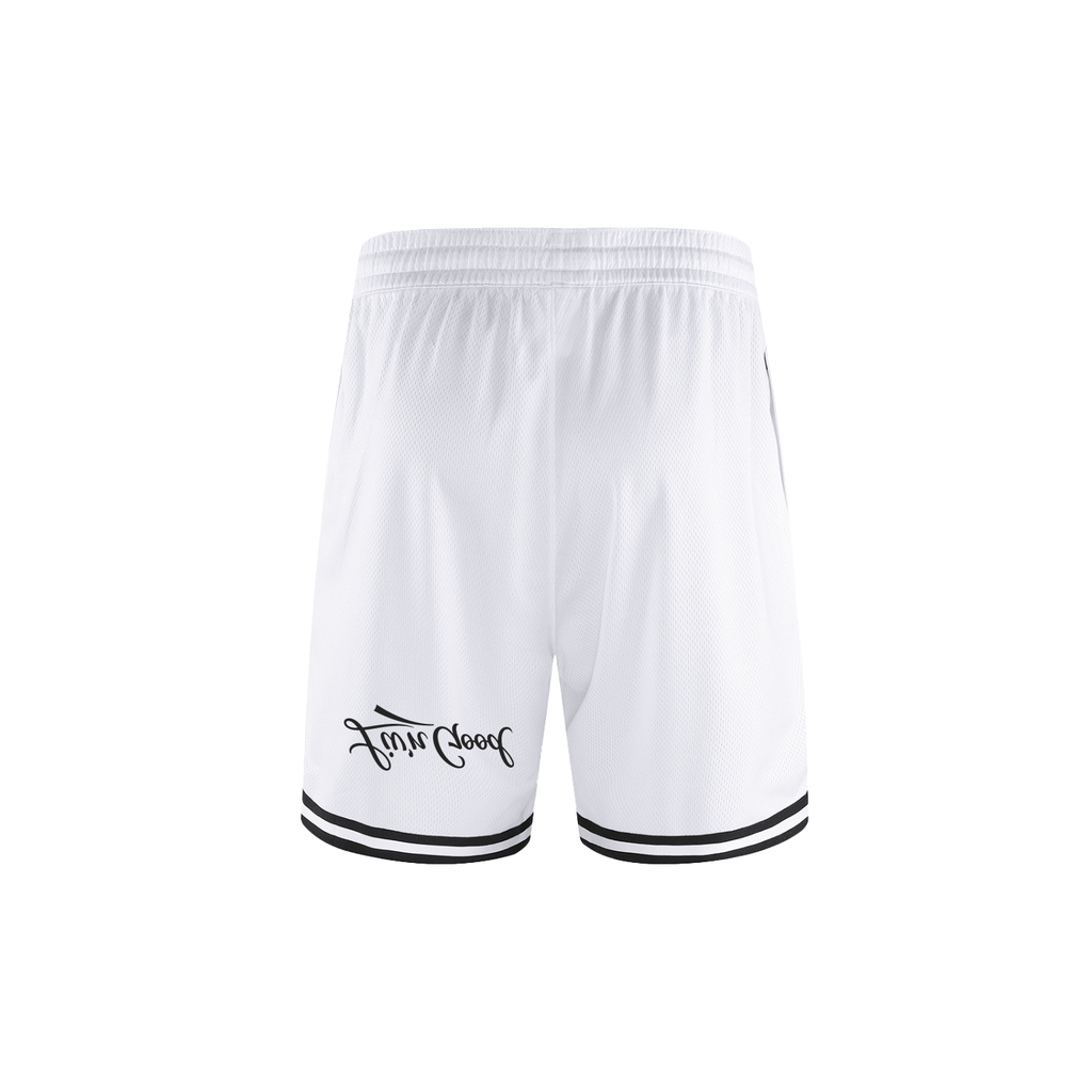 Classic Stripe Trim Basketball Shorts