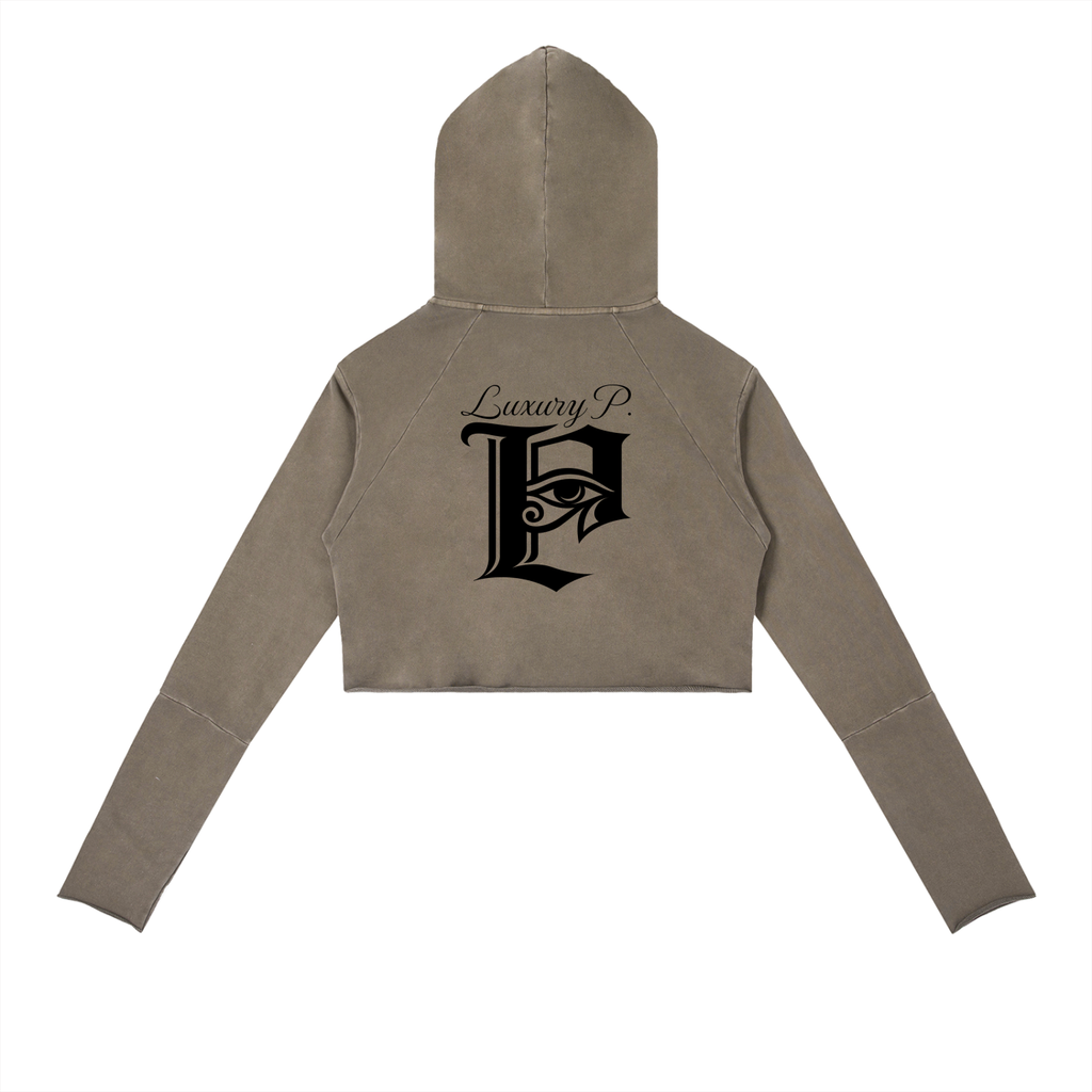 Vintage Washed Raw Edge Hoodie