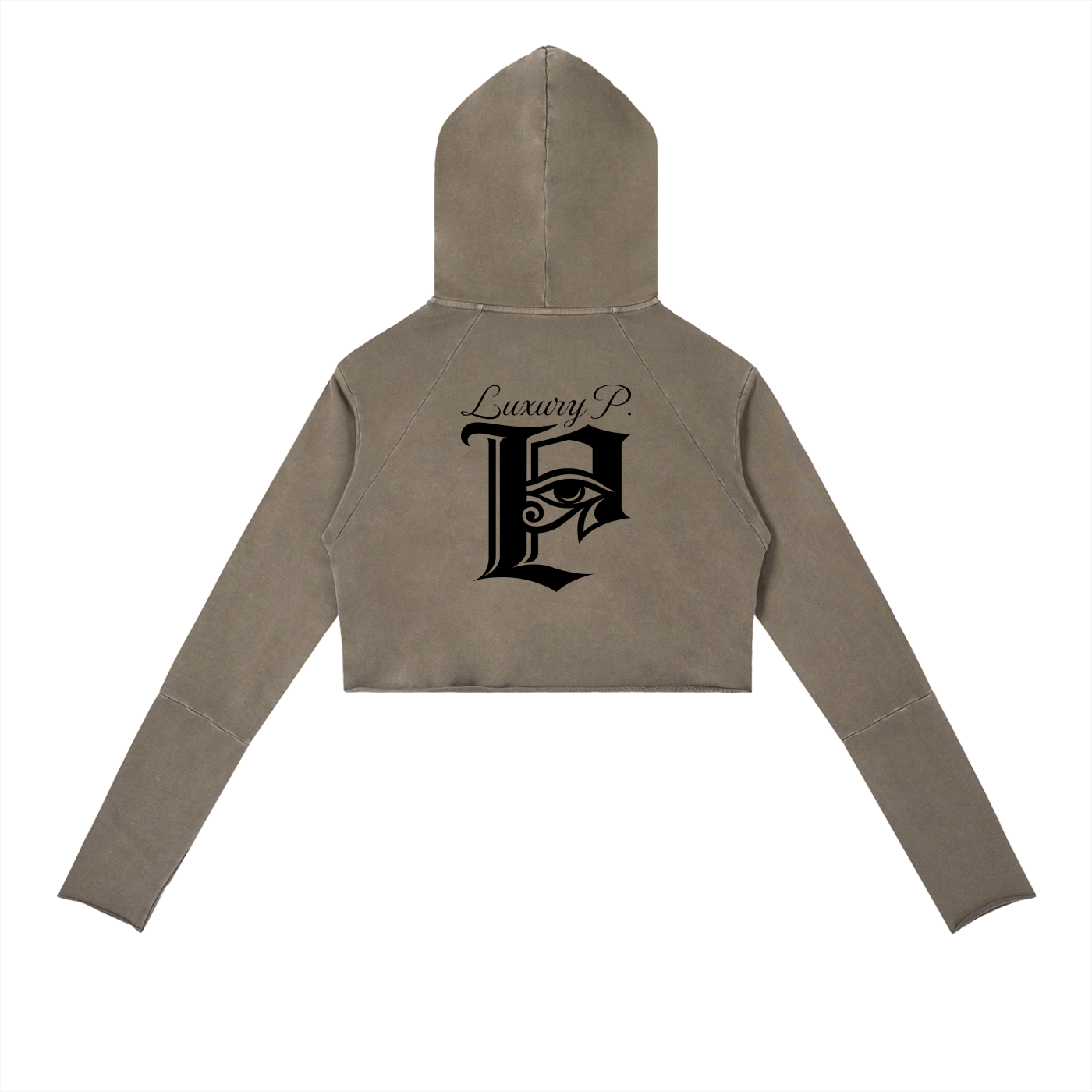 Vintage Washed Raw Edge Hoodie