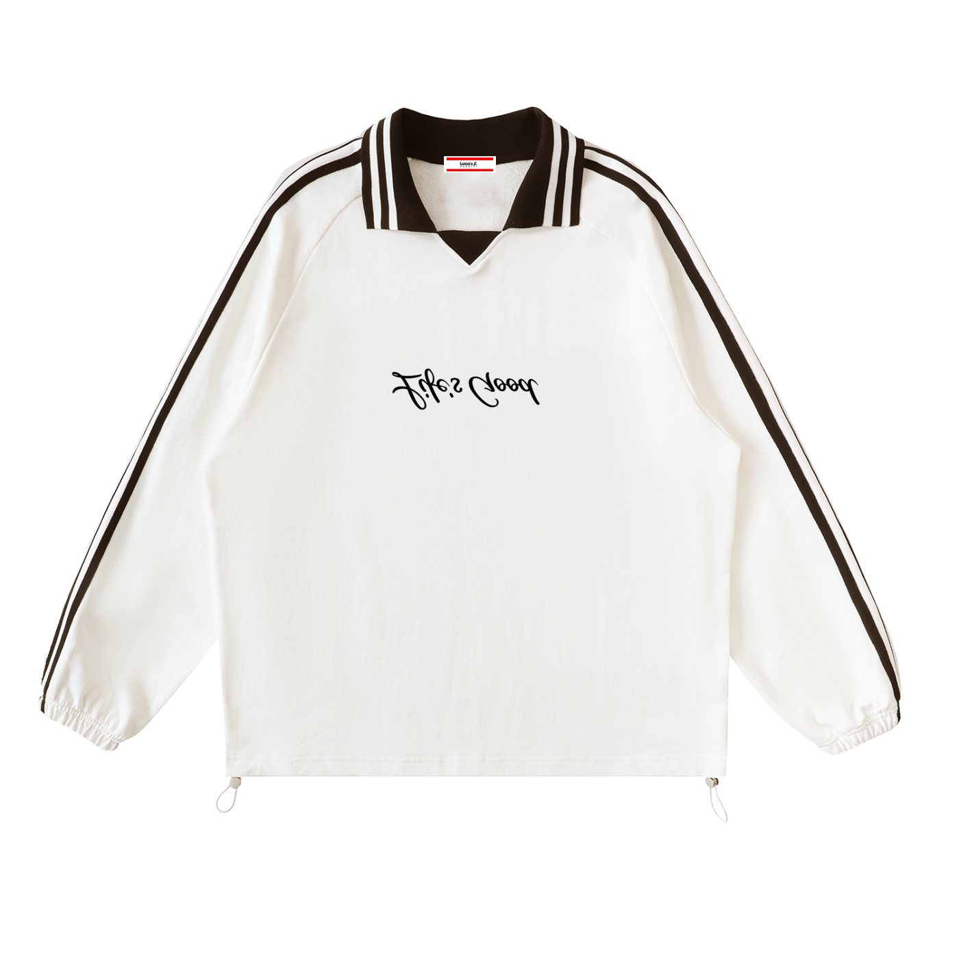 Upside Down 'Life's Good' Collar Sweatshirt