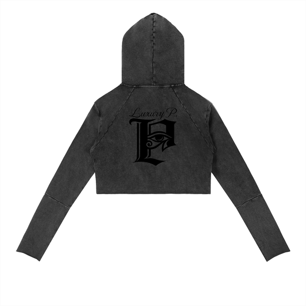 Vintage Washed Raw Edge Hoodie